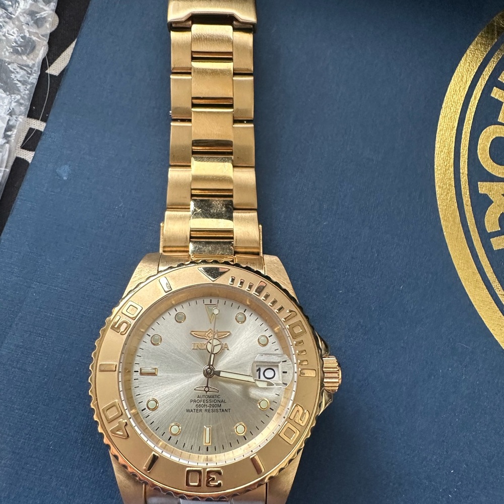 Invicta Automatic Professional Diver Gold-Tone Men’s Watch 200M